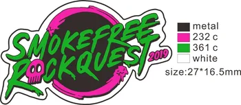 

SMOKEFREE 2019 badge pin plated in black nickel+epoxy +butterfly button back-Free ship (1300 pcs/lot)