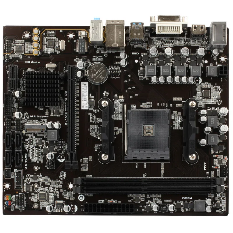 Материнская плата AMD JW B350M-G2HD-J2 socket AM4 DDR4 SATA3 новая оригинальная для настольных ПК |