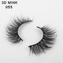 Новые норковые ресницы 3D норковые ресницы натуральные накладные ресницы ручной работы 1 пара Поддельные Наращивание ресниц 055