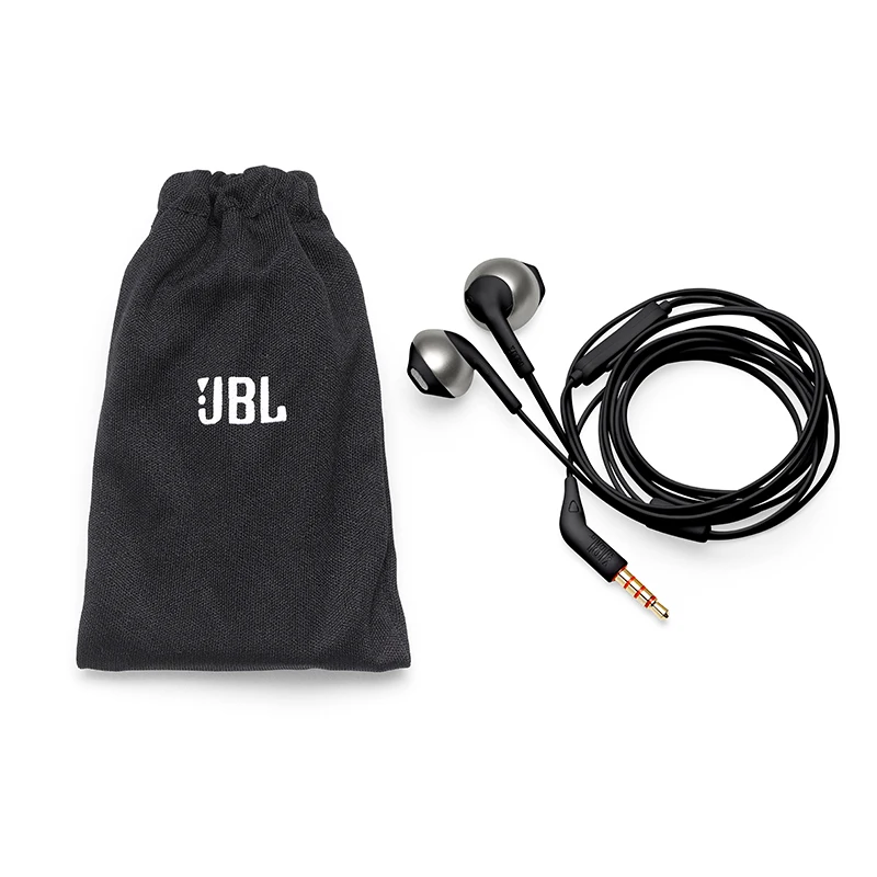 JBL T205 semi earphone microphone telephone headset mobile phone and music headset 