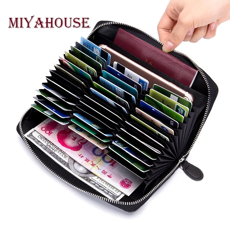 Buy Miyahouse Unisex Credit Card Holder Purses Split