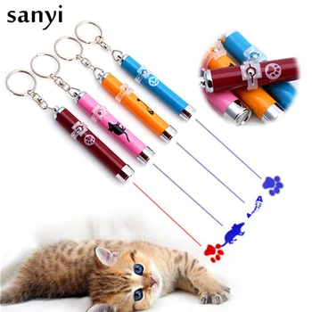 

Funny Pet Toy Laser Pen Pet Laser Fish Projection Stick Led Training Pointer Light Pen Mouse Shadow For Cats Training