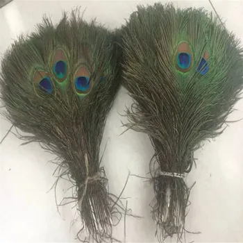 

100pcs Peacock feathers 10-12 inch/25-30cm Beautiful Natural Feathers Wedding, Party ,Home ,Hairs DIY Decoration