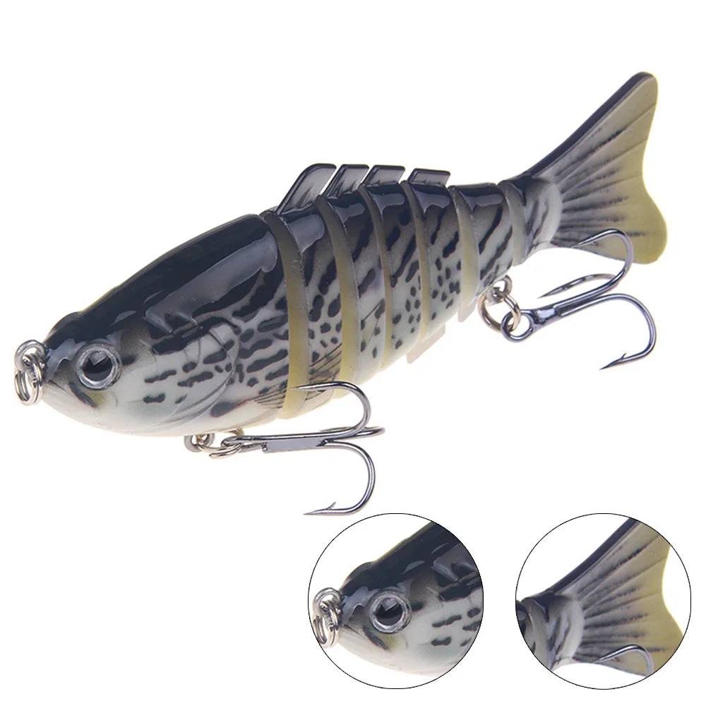 

Artificial Fishing Bait 3D Lure 7 Segments Sea Fishing Lures Tackle Tool