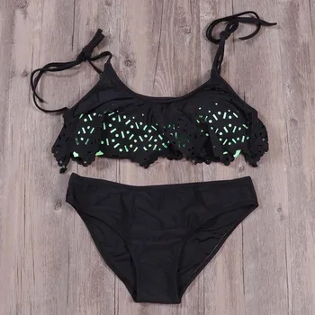 

TQSKK 2019 Sexy Retro Vantage Halter Top Bikinis Dress Swimsuit Female Swimwear Women Bikini Set Bathing Suits Striped Biquini