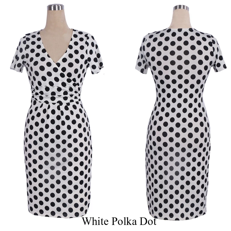 white Polka Dot