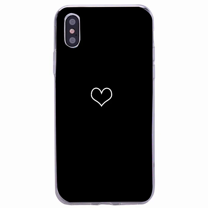 For iPhone 7 Case Love Heart For iPhone on 6 6s 8 Plus 5s SE XR XS Max Phone Case Cute Animal Soft TPU Silicon Back Cover