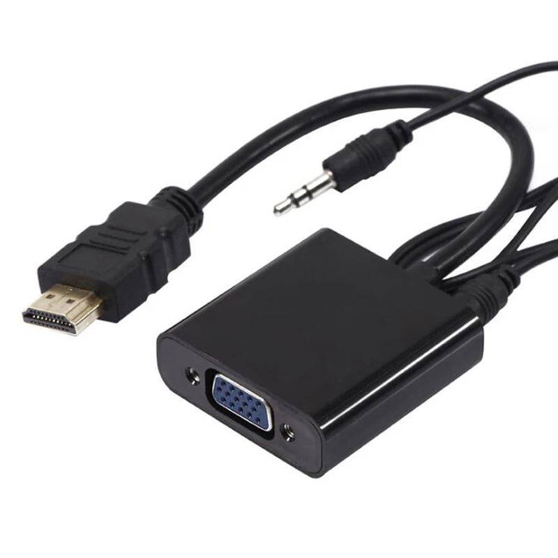 HDMI к VGA кабель с аудио для ПК ноутбук dvd-плеер к VGA монитор ЖК-дисплей