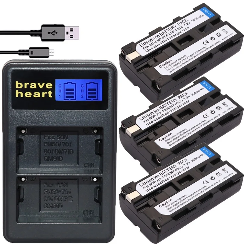 4 шт. NP-F550 NP F550 NPF550 F570 Батарея + ЖК-дисплей USB Dual Зарядное устройство для sony CCD-TRV81 CCD-RV100 RV200 CCD-SC5 CCD-SC9 CCDTR1 TR215