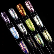 1 компл. 12 Цветов ногтей стразами комплект 3D Shimmer Блестки для ногтей Pro украшение ногтей Блеск Красота Маникюр Книги по искусству инструменты