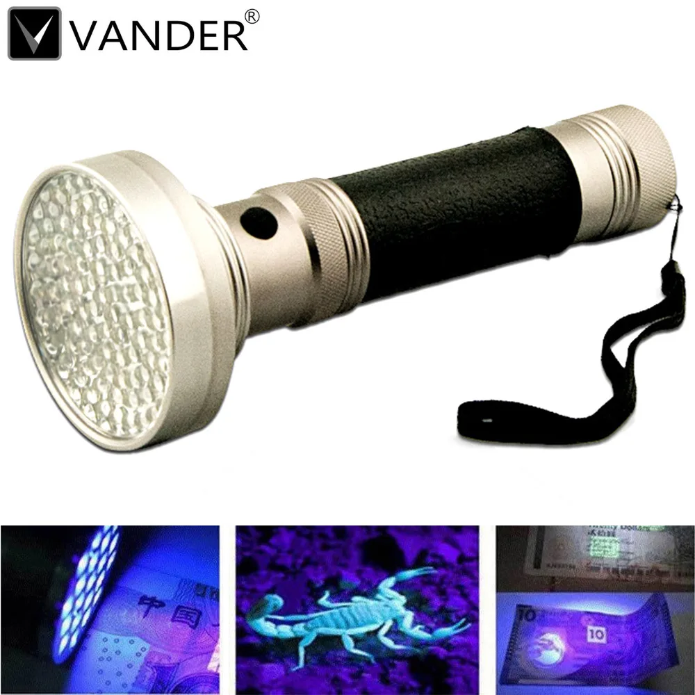 6Pcs/Lot 100 LED UV Blacklight Scorpion Flashlight Super Bright