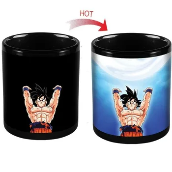 

Dragon Ball Z Mug Taza SON Goku Heat Reactive Magic Color Changing Mug Super Saiyan Caneca Coffee Cup