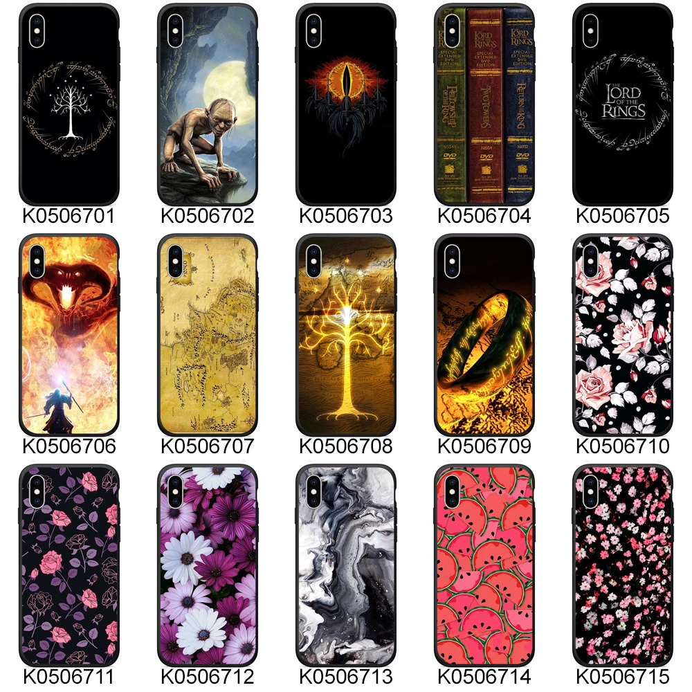 Мягкий ТПУ милый защитный чехол для iphone xs max Flower Lord Ring силиконовый телефона 6s plus se