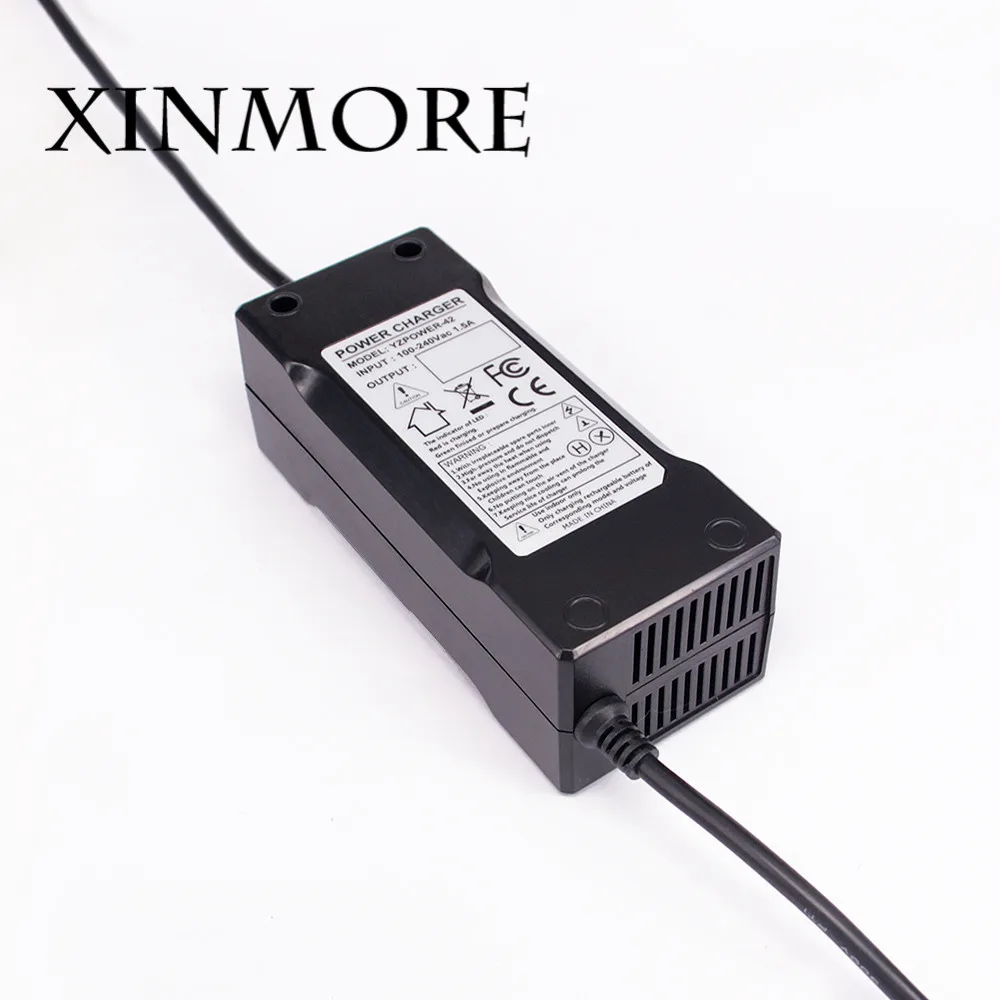 XINMORE 43,5 V 2A 1A зарядное устройство для 36 V свинцово-кислотная батарея электрический велосипед Электроинструмент ce fcc rohs saa