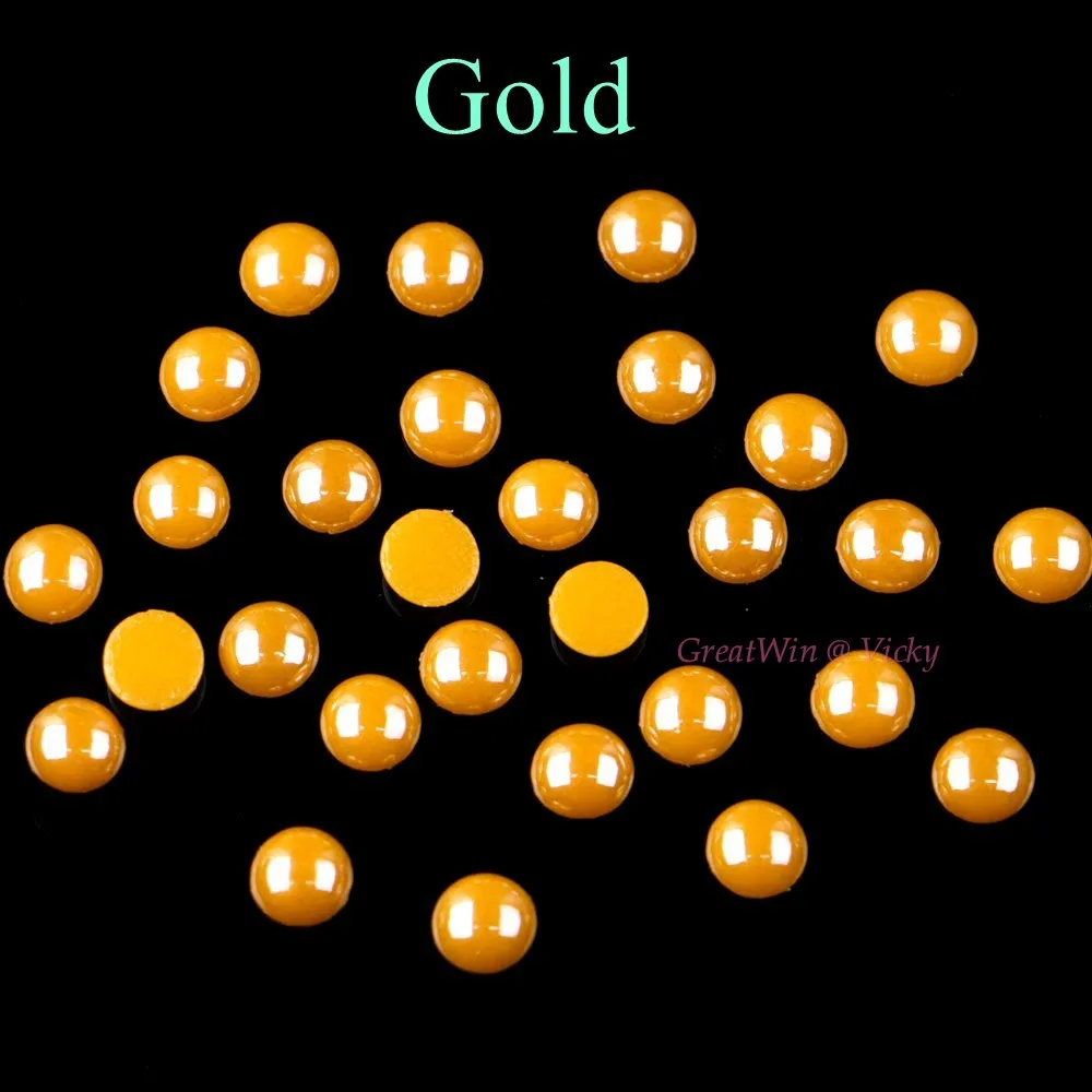 5 мм-6 мм Керамика Горячая фиксация Стразы 11 Цвета выбор Hot Fix domestuds кристаллы DIY гладить на камни 300 шт./упак - Цвет: Gold