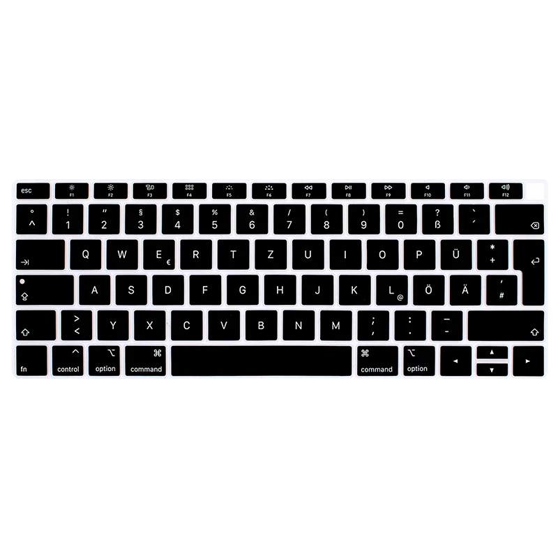 HRH Лидер продаж силиконовый немецкий покрытие для клавиатуры для MacBook Air 1" A1932 с сенсорным ID релиз защита для клавиатуры ноутбука