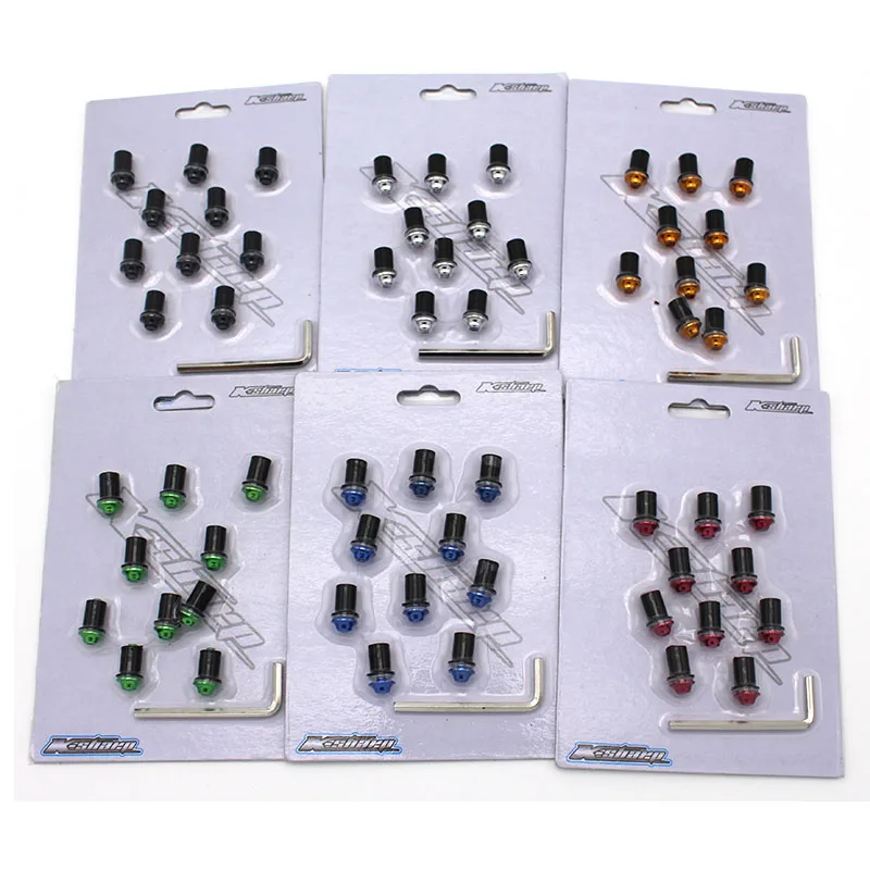 

k-sharp motor Universal Fitting 5mm Motorcycle Windscreen Screws Windshield Bolts Mounting Nuts For Honda yamaha suzuki