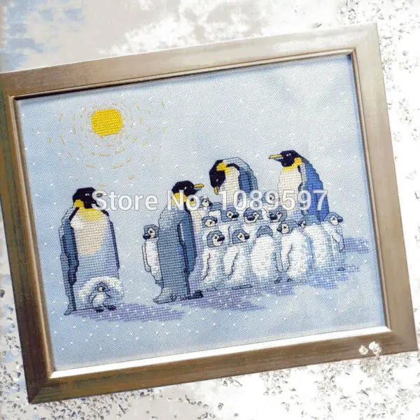 

Fishxx Cross-Stitch Col113-4 animal [pingu] Children room,14CT kit
