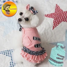 New Arrivals Spring Summer Dog Dress Dresses Pet Jean Skirt Skirts cat Clothing Supplies XXS-XL Dog Pet Apparel