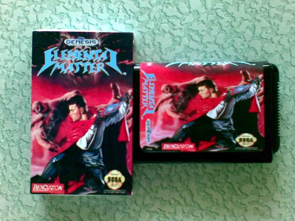 16 бит Sega MD игра картридж-elemental мастер с коробку для megadrive бытие Бесплатная доставка