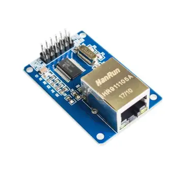 

10 pcs ENC28J60 LAN Ethernet Network Board Module 25MHZ Crystal AVR 51 LPC STM32 3.3V+