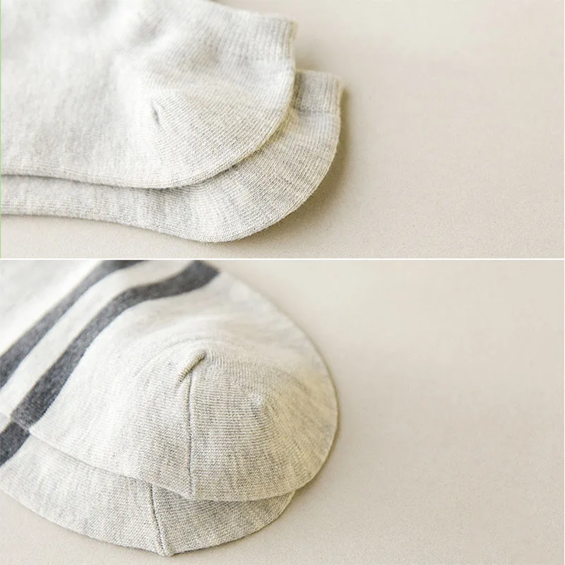

10 Pairs Women Men Socks Stripe Cotton Short Ankle Breathable For Sports Running KH889