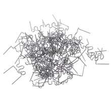 100 шт./компл. нарезанные 0,8 мм волна плоские скобы для горячего степлера для Пластик степлер ремонт сварщика