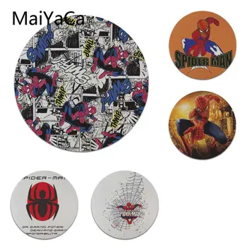 

MaiYaCa Super Hero Spider Man Laptop Computer Mousepad Size for 22X22cm Round Gaming Mousepads