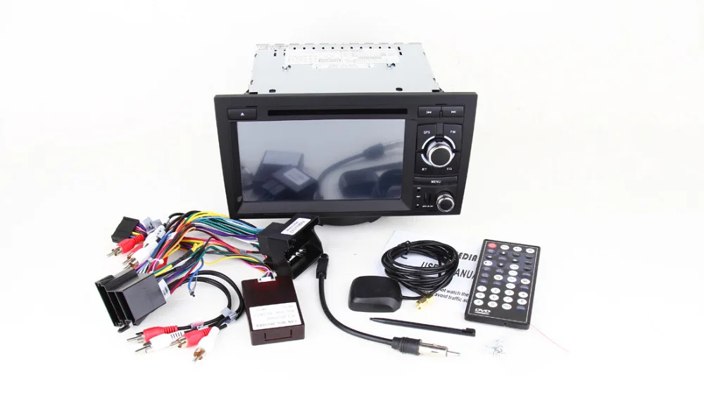 Flash Deal 7 inch 2 Din Car DVD Head unit for AUDI A4 2002-2008 With GPS Navigation Stereo Radio RDS Bluetooth + gift map 4