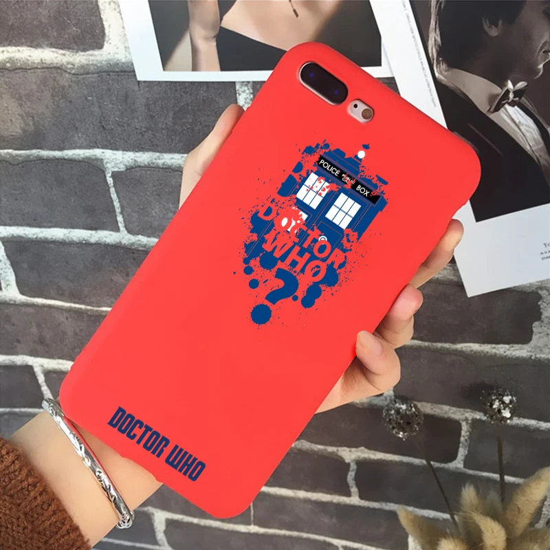 Доктор Кто мягкий силиконовый карамельный цвет крышка tardis чехол для телефона для iPhone X XR XS MAX 6 7 8 plus 6s для Apple лучший корпус - Цвет: R-5693