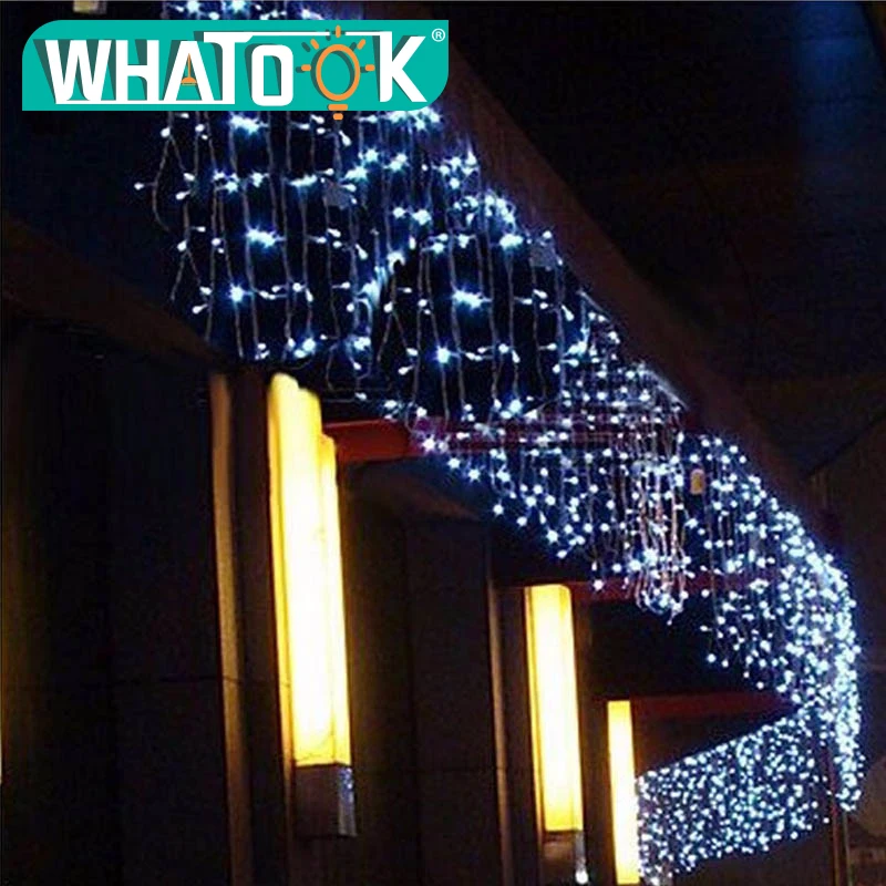 Conector 5 M led cortina icicle cadena luces bombilla gota LED navidad luces fiesta de navidad guirnalda escenario decoración Hada Luz Conector 5 M led cortina icicle cadena luces bombilla gota LED navidad luces fiesta de navidad guirnalda escenario decoración Hada Luz