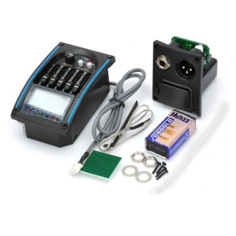 

TOKKY Guitar Pickup Tuner Set Guitar Pickup EQ Guitar Equalizer Electric Box Pickup Equalizer Tuner LC-5 Guitar Part Accessories