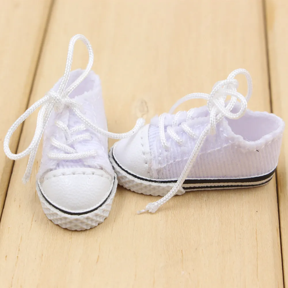 Обувь для 1/6 Blyth кукольные кроссовки 3 см пять разные цвета подходит для соединения тела - Цвет: white