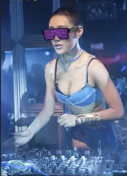 

Wholesale Luminous Party Decorative Lighting Classic Gift Fashion 5 Colors Flashing Led Glasses Mask Bright Light Festival Gift