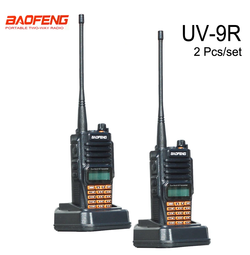 2 шт./компл. Baofeng UV 9R IP67 водонепроницаемый пылезащитный высокой мощности 8 Вт рация