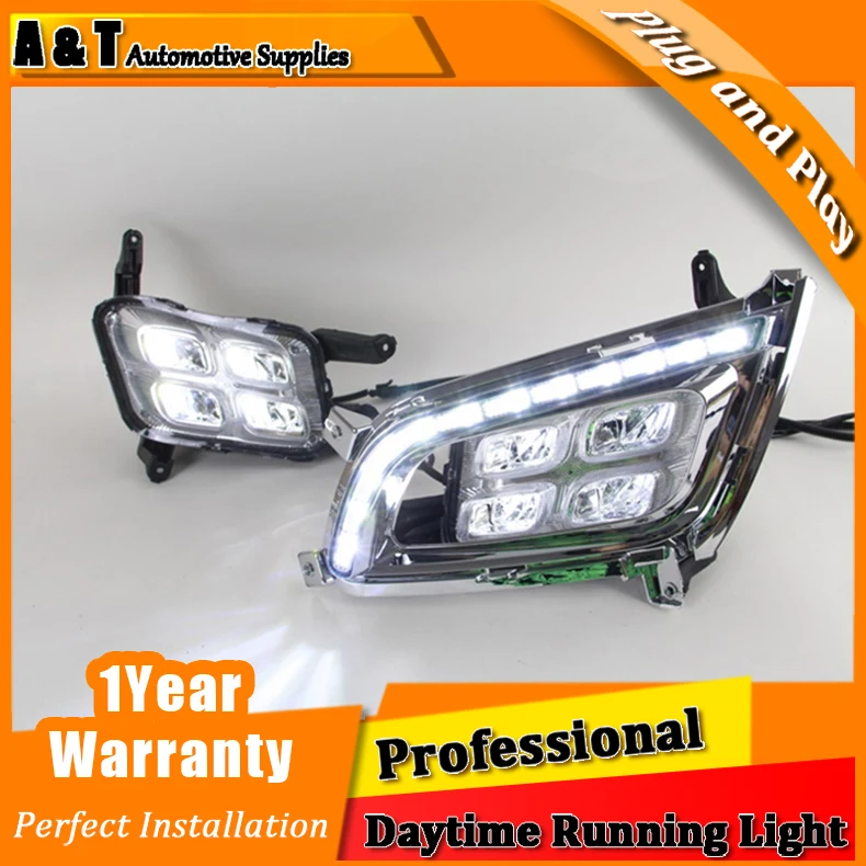 Car styling For Kia K5 LED DRL led fog lamps daytime running lights High brightness guide Four eye style | Автомобили и мотоциклы