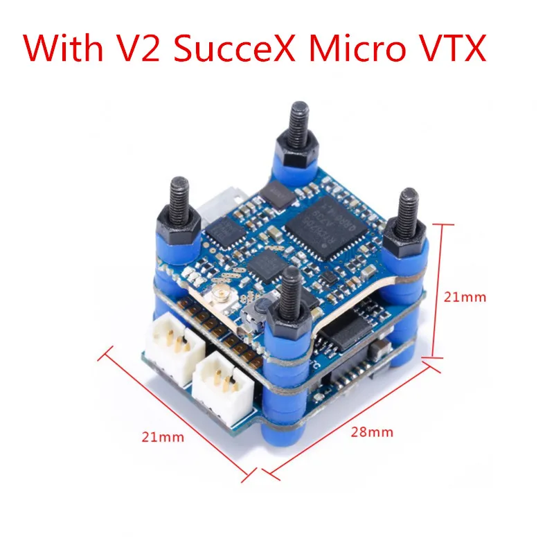 

iFlight V2 SucceX 12A 2-4S Brushless ESC 25~200mW VTX OSD F4 Flight Controller 16*16 Hole for RC FPV Racing Drone Quadcopter