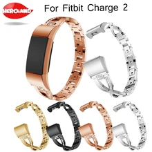 Роскошные хрустальные часы ремешок для FitBit Charge 2 Смарт часы замена Браслет для charge2 ремни со стразами