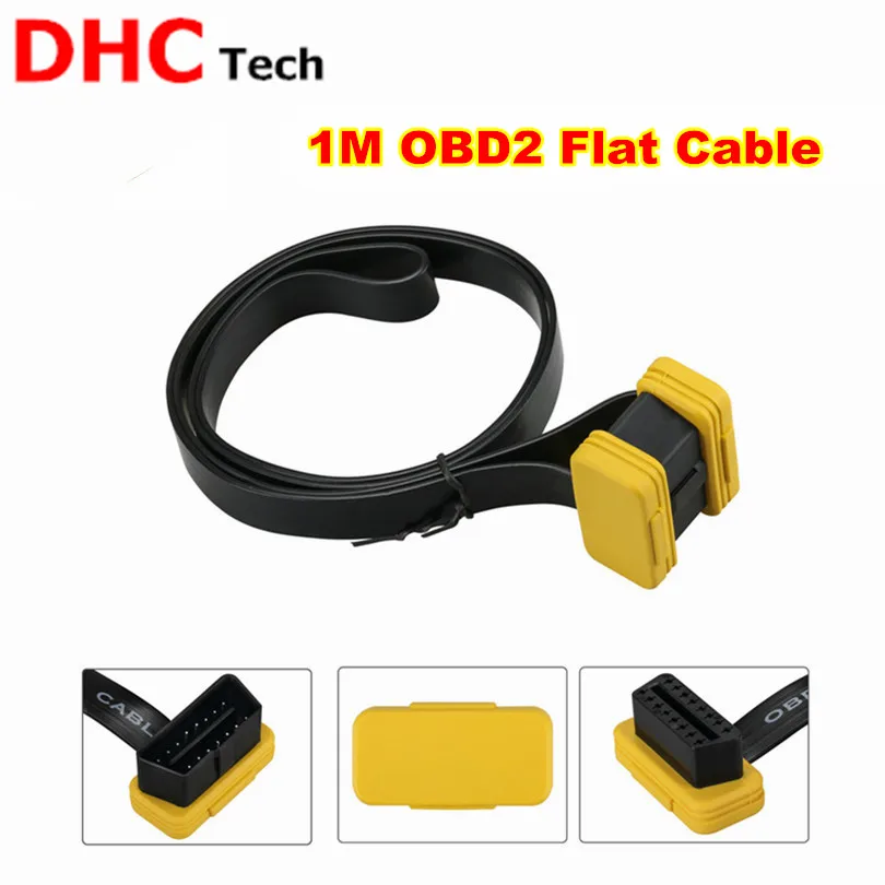 

Hot sale AUTOOL 1M 100cm OBDII Extension Flat Cable 16Pin Male to Female Adapter OBD2 Car Diagnositc Extension Cable