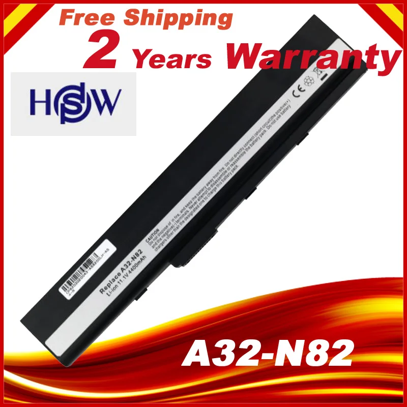 Аккумулятор для ноутбука N82 N82E N82EI N82J N82JQ N82JV A32 6CELL Бесплатная доставка|laptop battery|battery