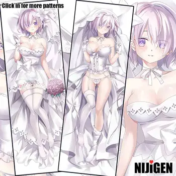 

Fate Grand Order Mash Kyrielight FGO Cute Anime Dakimakura Decorative Pillow Case Cover Hugging Body