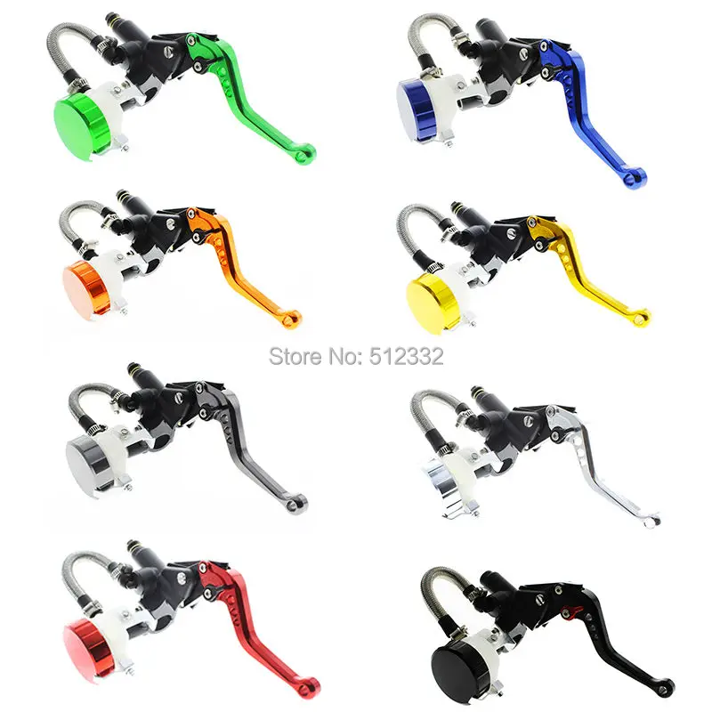 

22mm 7/8" Motorcycle Brake Clutch Lever Master Cylinder Reservoir Set For 1986 Honda cmx250 Grom CBR250R/125r NSR125 125-300cc