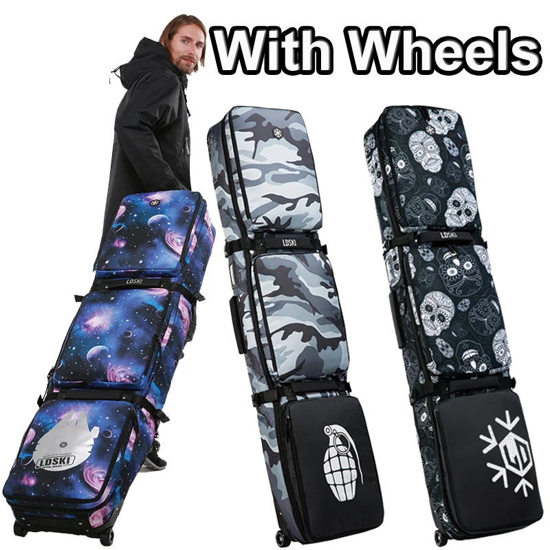 Big Monoboard snowboard bag large camouflage mountain skiing waterproof