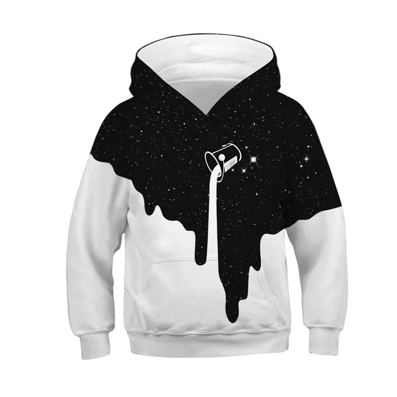 Kids Boys Girls 3D Print Hoodies Sweatshirt Hooded Sweater Pullover Jumper Tops