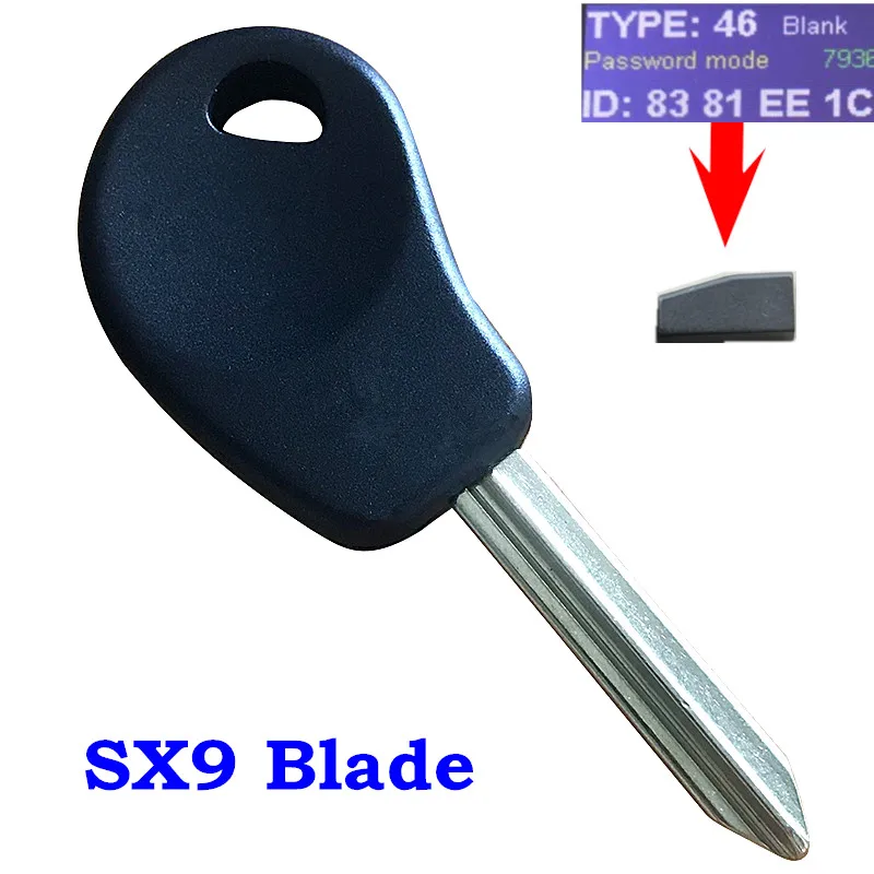 SX9 Автомобильный ключ оболочка транспондер ключ с ID46 чип для Citroen Picasso Saxo Jumpy Despatch C5 C6 Berlingo Elysee чип ключ