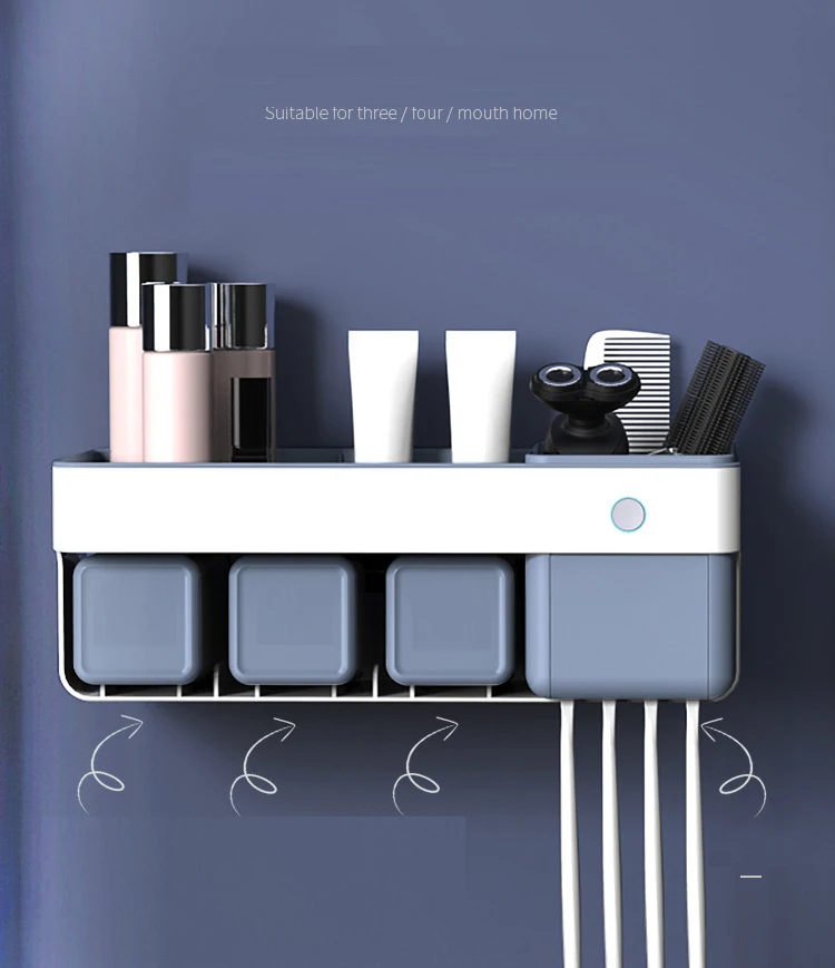 

Easy Installation 2 in 1 Bathroom Holder and Sonic Electric Toothbrush Sanitizer