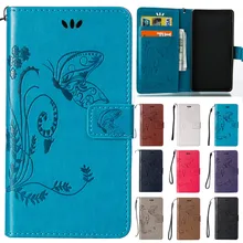 Cute Cartoon Flower Butterfly Leather Wallet Flip Fundas Phone Cases For Huawei Ascend Y3 ii Y3ii Y3 2 / Y5 ii Y5 ii Y5 2 Cover