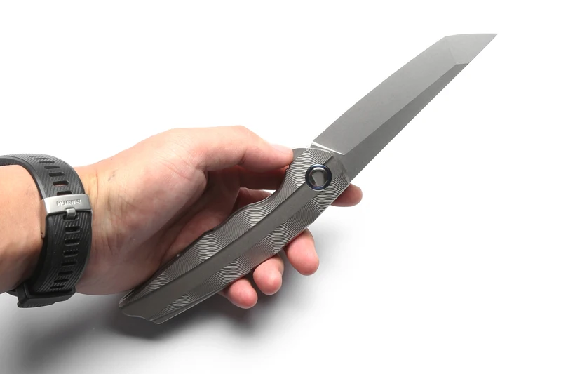 DICORIA рус флип Tanto RFT D2 лезвие складной нож Титан Тактический Кемпинг Охота Открытый выживания Карманные Ножи EDC инструменты