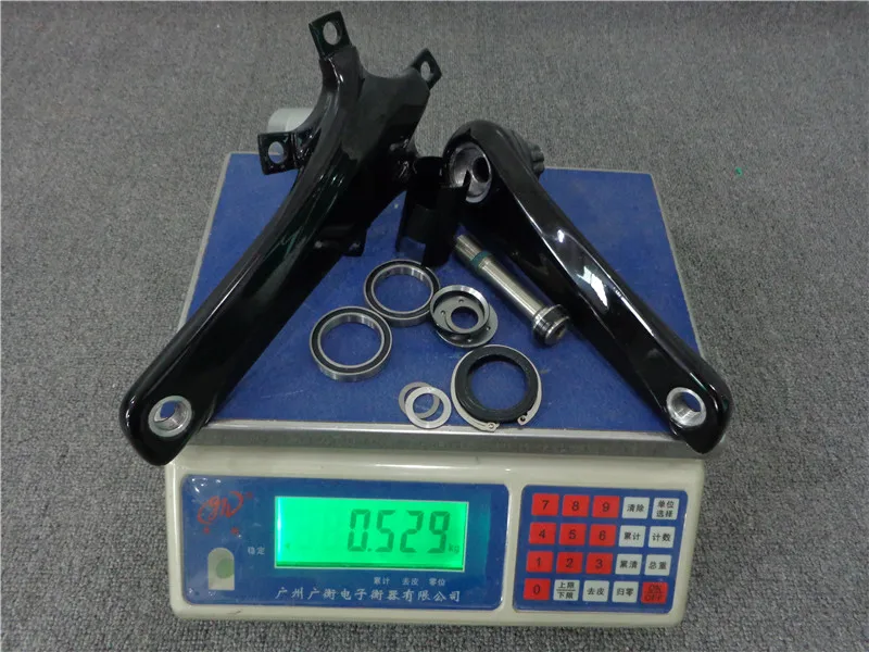 Super Light 400g!!! BB30 Glossy Carbon Crankset, Carbon Bike Crank BCD110 170/172.5/175mm Carbon Road Bicycle Cranks