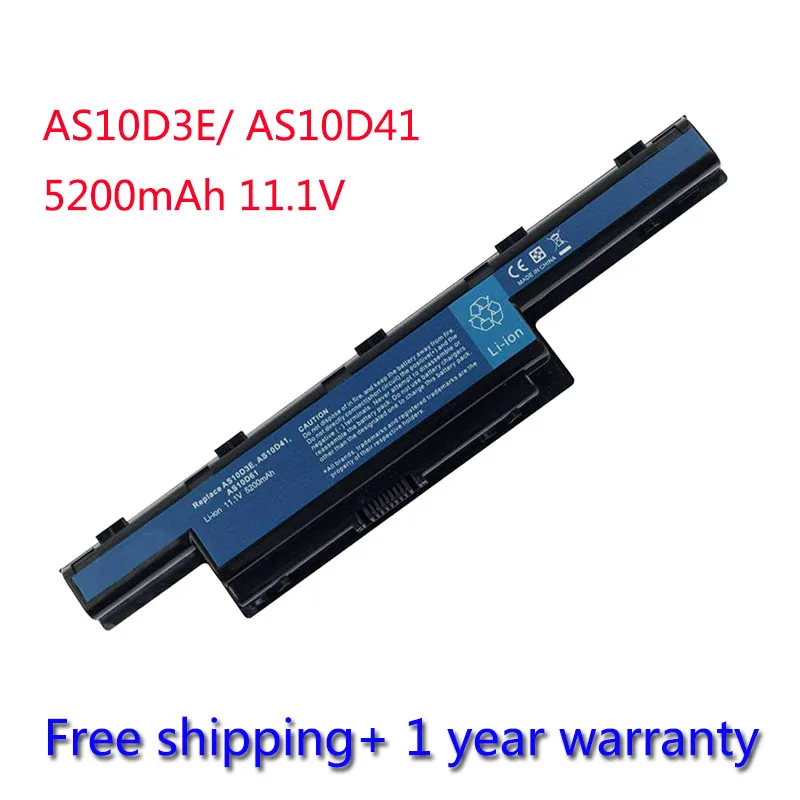 7XINbox 5200mAh 11.1V Battery For Acer TravelMate 4370 4740G 5340 6495 AS10D3E AS10D75 AS10D41 AS10D73 AS10D71 AS10D51 AS10D31